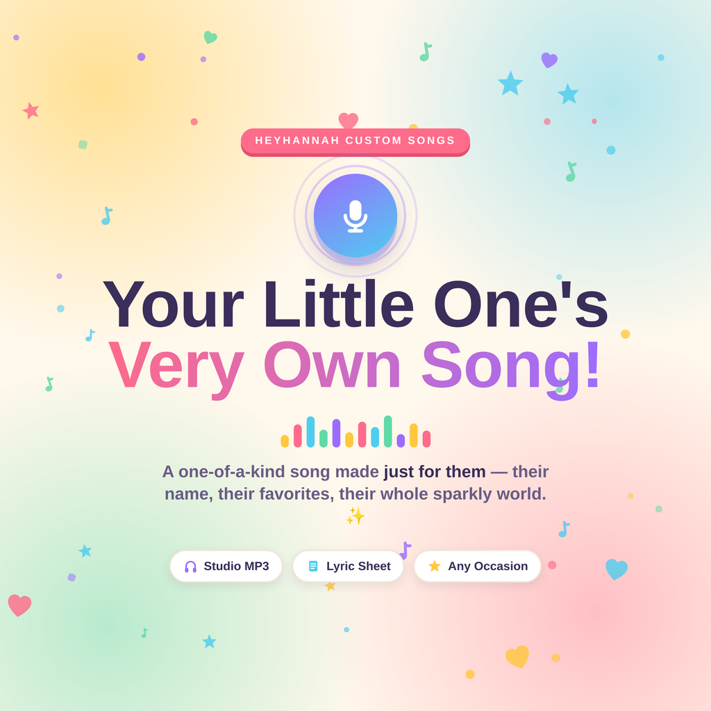 Personalized Kids Song 🎵 Custom Name Song for Birthdays, Bedtime & Big Moments | MP3 + Lyric Sheet